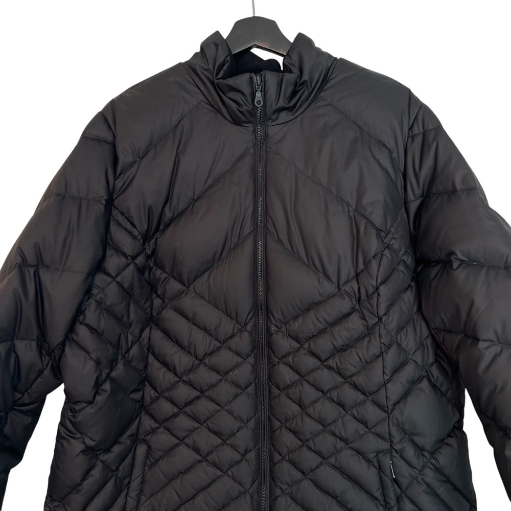 Eddie Bauer Essential Down Parka Jacket Black Xxl… - image 3
